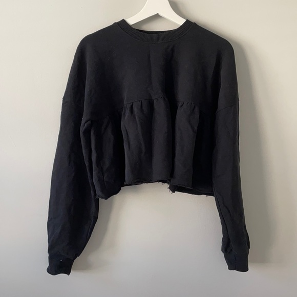 Zara Sweaters - ZARA CROPPED PEPLUM SWEATER